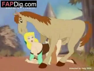 cartoon - horse fuck beautiful princess