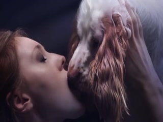 Dog Kiss Girl Porno
